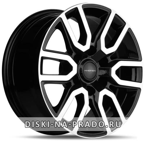Диск Khomen Wheels KHW1723 черный с полировкой