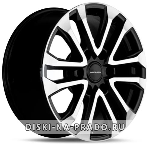 Диск Khomen Wheels KHW1805 черный с полировкой