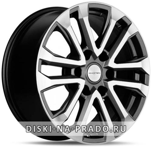 Диск Khomen Wheels KHW1805 серый с полировкой