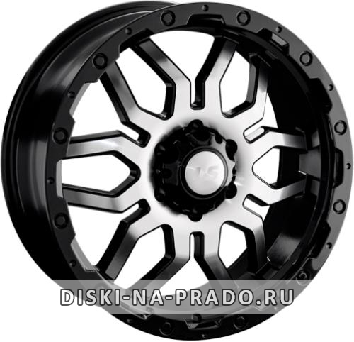 Диск LS Wheels 1285 черный с полировкой