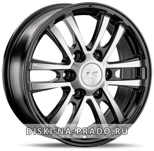 Диск LS Wheels 1287 черный с полировкой