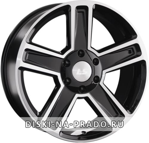 Диск LS Wheels 1296 черный с полировкой