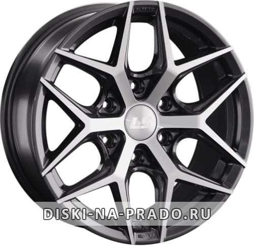 Диск LS Wheels 1303 серый с полировкой