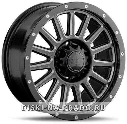 Диск LS Wheels 1347 черный с полировкой