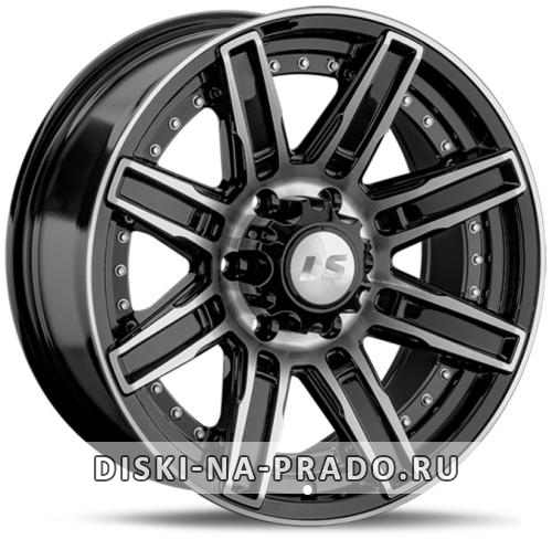 Диск LS Wheels 1353 черный с полировкой