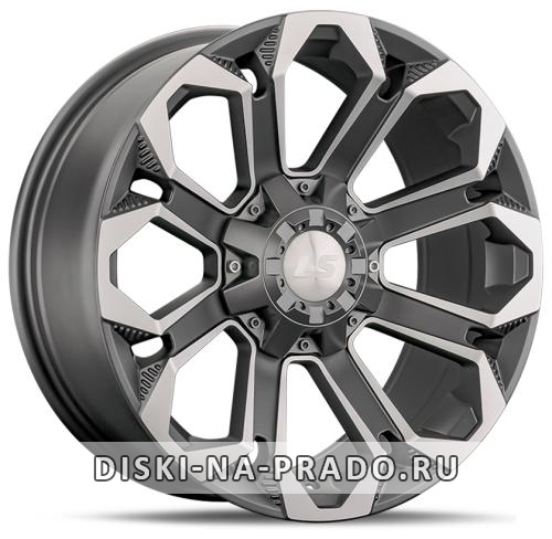 Диск LS Wheels 1366 серый с полировкой
