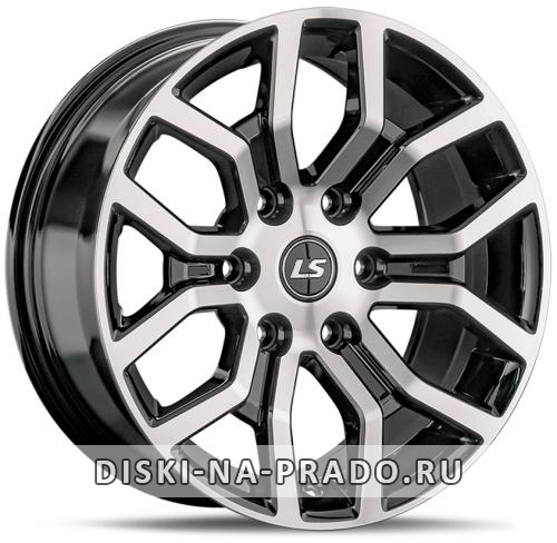 Диск LS Wheels 1367 черный с полировкой