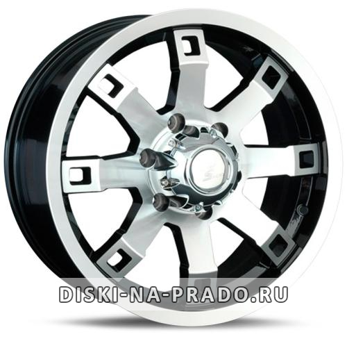 Диск LS Wheels 316 черный с полировкой