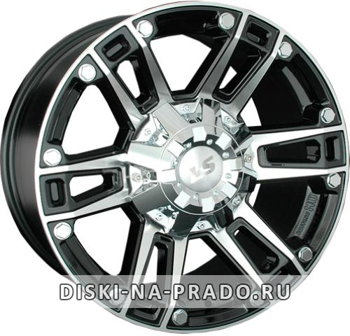 Диск LS Wheels 558 черный с полировкой