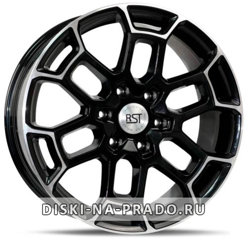 Диск RST R072 черный с полировкой