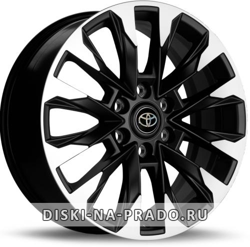 Диск Toyota OEM268TY черный с полировкой