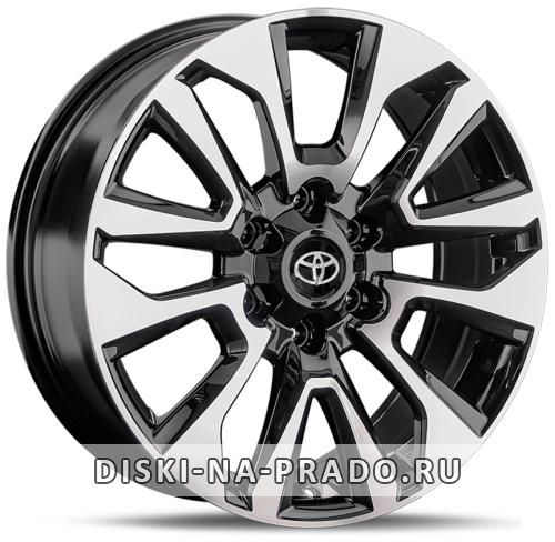 Диск Toyota OEM309TY черный с полировкой